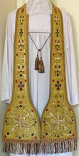 Gold Preaching Stole